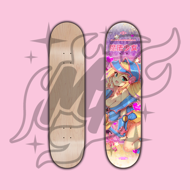 Pink Magician Girl Skate Deck