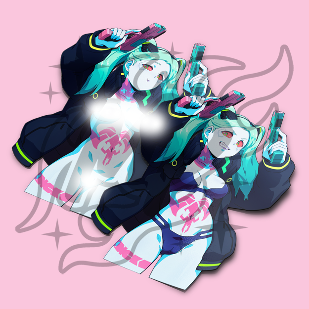 Rebecca Cyberpunk Sticker