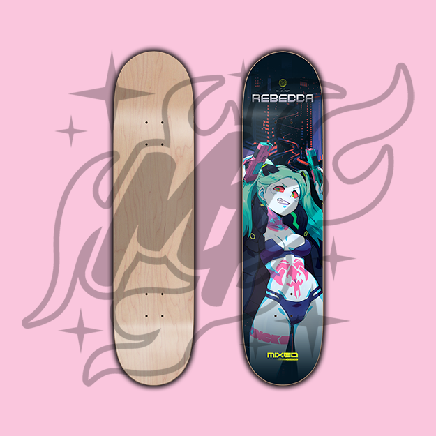 Rebecca Cyberpunk Skate Deck