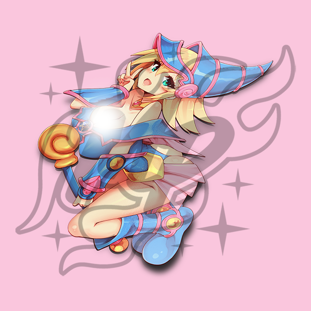 Pink Magician Girl Sticker