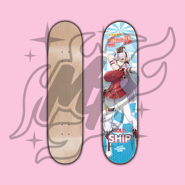 Gold Ship Skate Deck