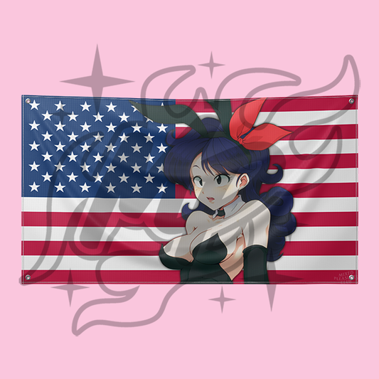 Blue Bunny Flag