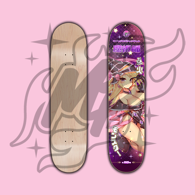 Goth Magician Girl Skate Deck