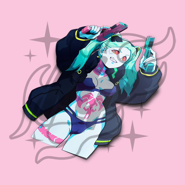 Rebecca Cyberpunk Sticker