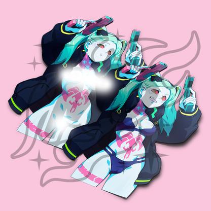Rebecca Cyberpunk Sticker
