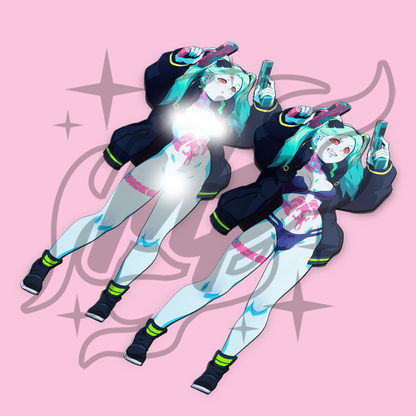 Rebecca Cyberpunk Sticker